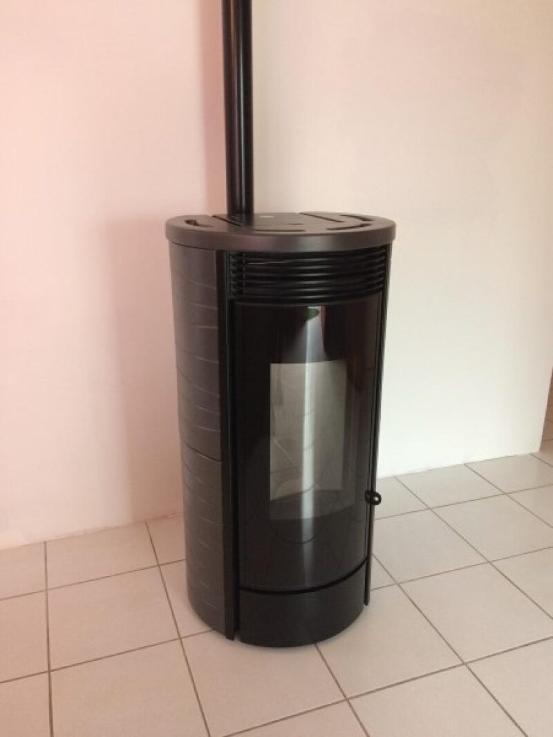 Poêle à granulés - CMG Albion-2 9 kw habillage Drum gris